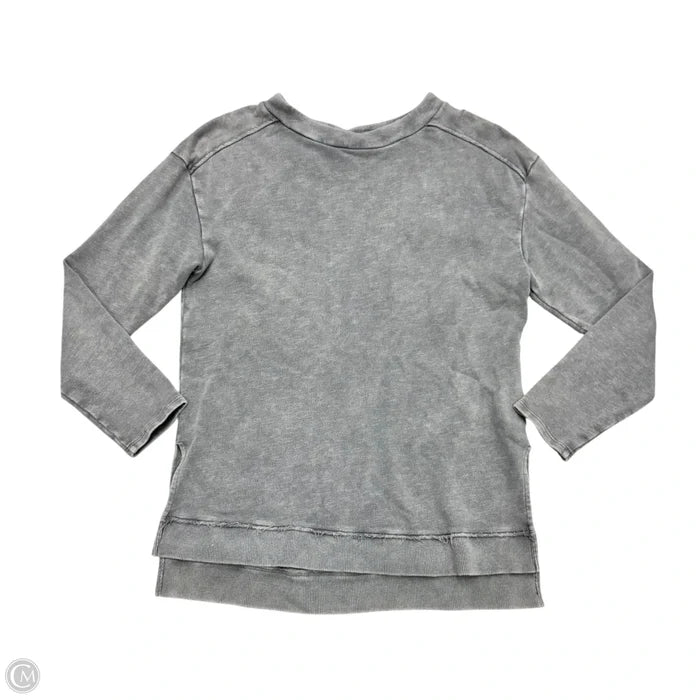 Sweatshirt Crewneck By Pilcro In Grey, Size: M