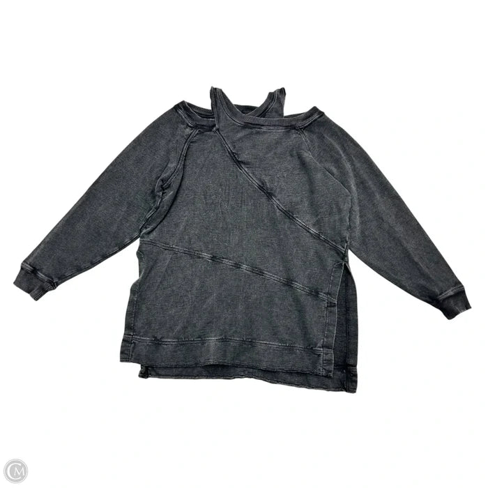 Sweatshirt Crewneck By Pilcro In Grey, Size: Xs