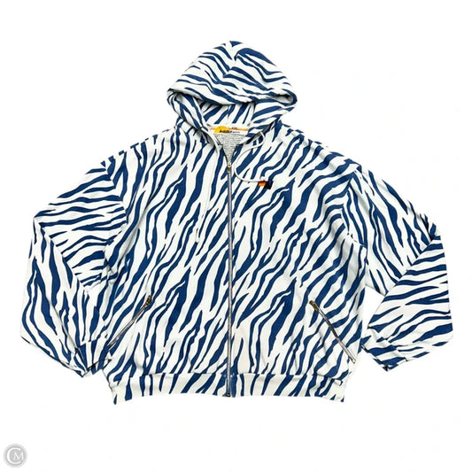 Sweatshirt Hoodie By Aviator Nation In Zebra Print, Size: Xxl