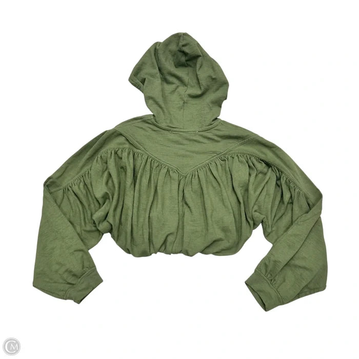 Sweatshirt Hoodie By Free People In Green, Size: Xs