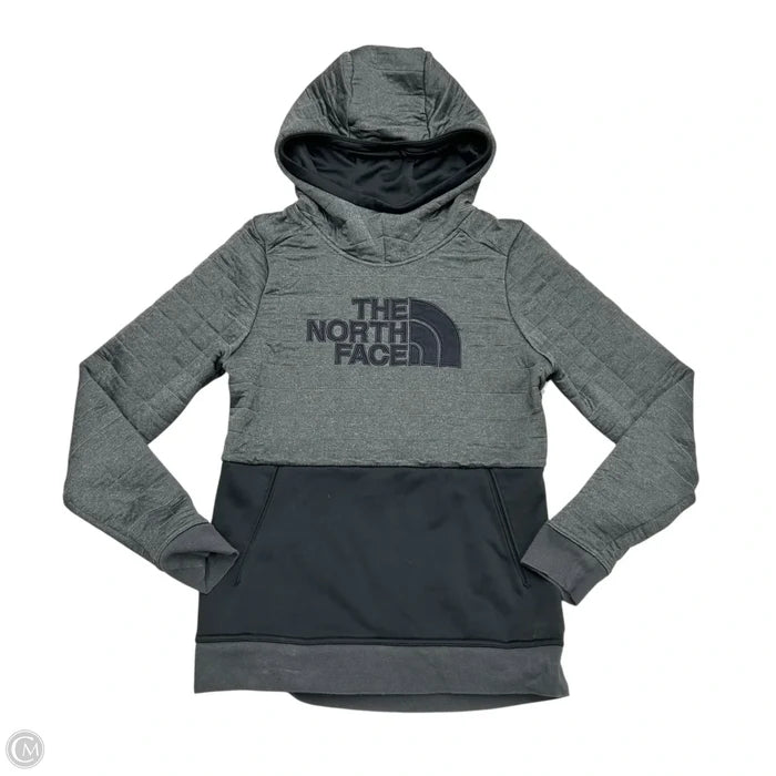 Sweatshirt Hoodie By The North Face In Black & Grey, Size: S