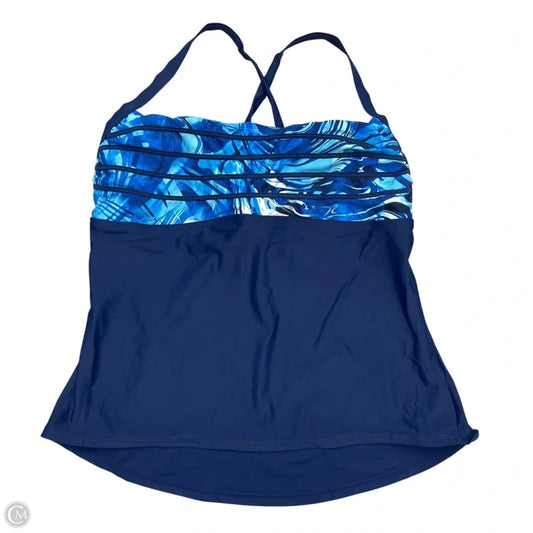 Swimsuit Top By Peyton & Parker In Blue, Size: Xl