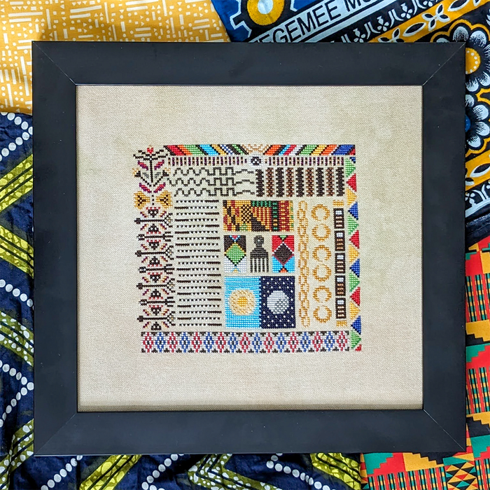 Taking Up Space Cross Stitch Pattern-Stitched Modern