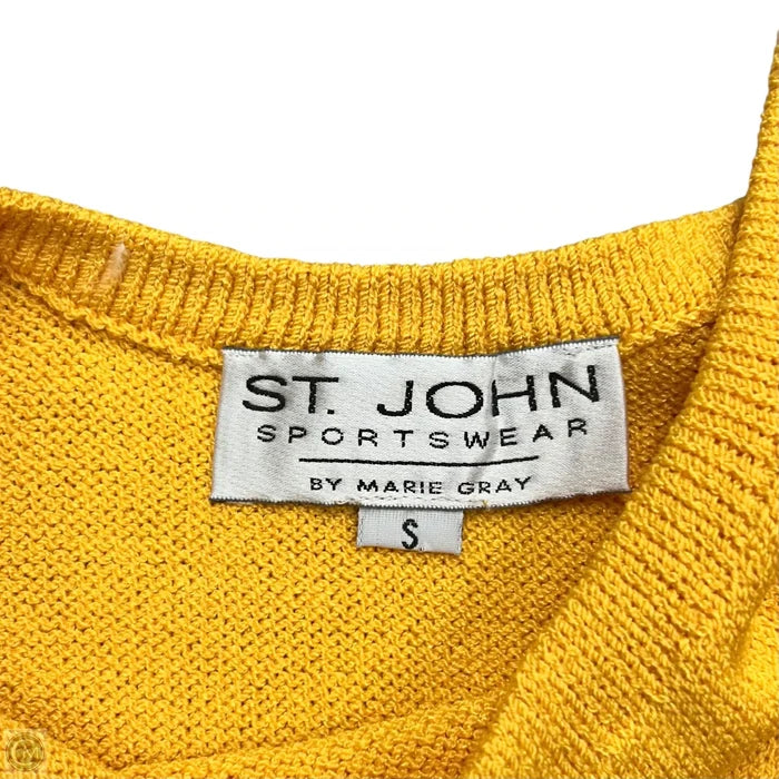 Tank Top By St. John Sport In Yellow, Size: S