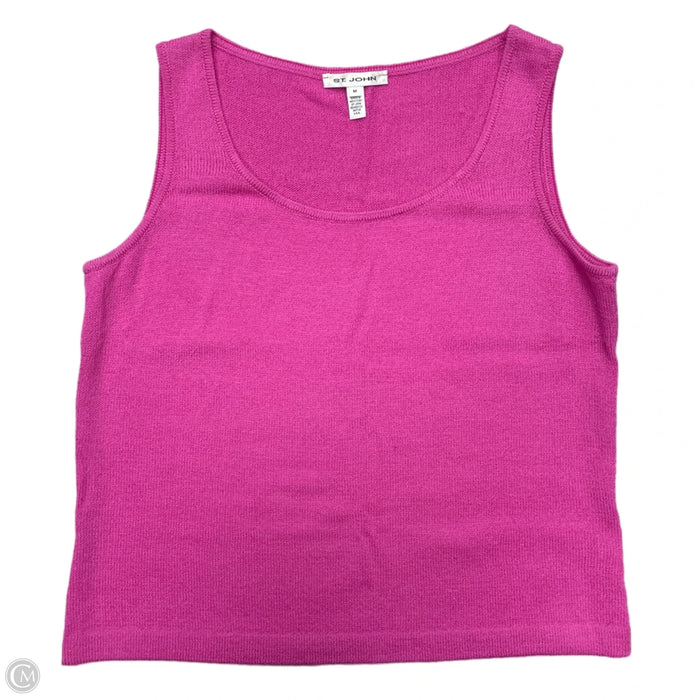 Tank Top Designer By St. John In Pink, Size: M