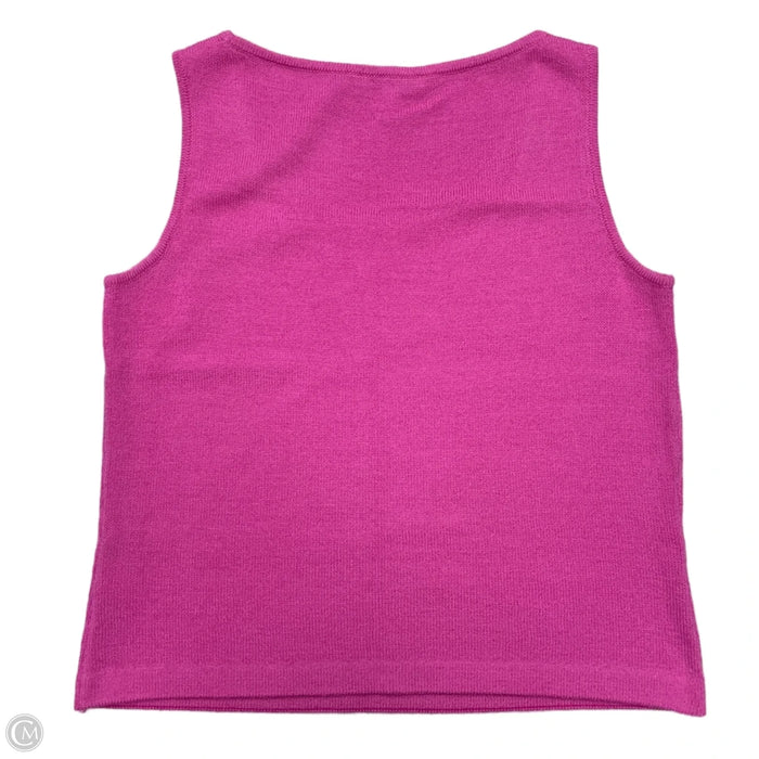 Tank Top Designer By St. John In Pink, Size: M