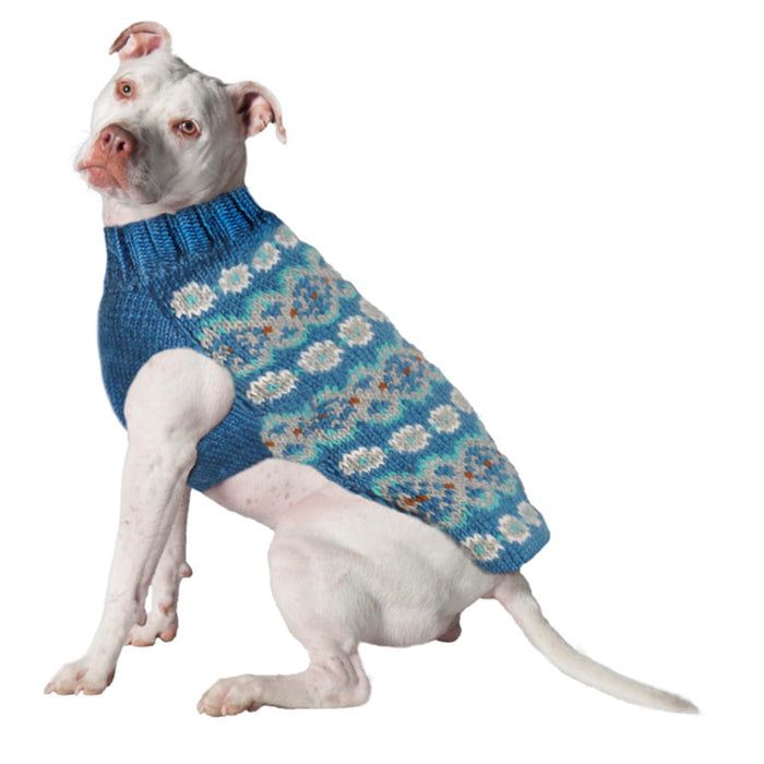 Teal Alpaca Dog Sweater
