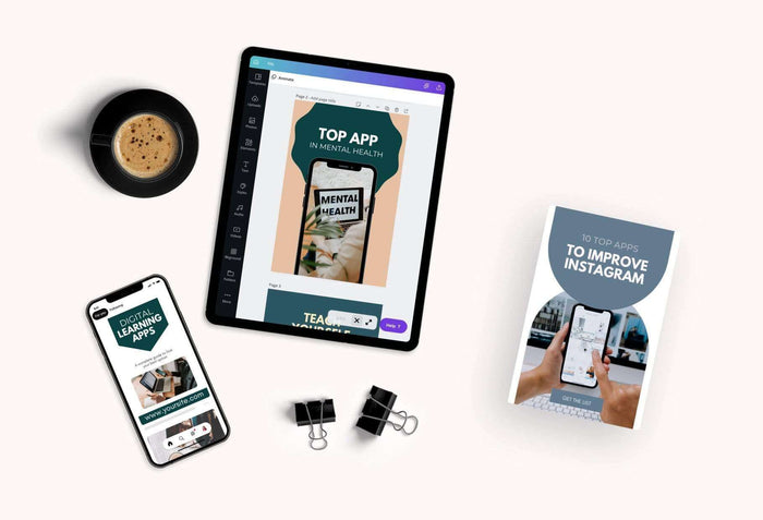 Ladystrategist Technology Pinterest Template instagram canva templates social media templates etsy free canva templates