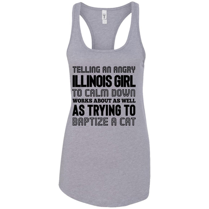 NL1533 Next Level Ladies Ideal Racerback Tank / Heather Grey / S