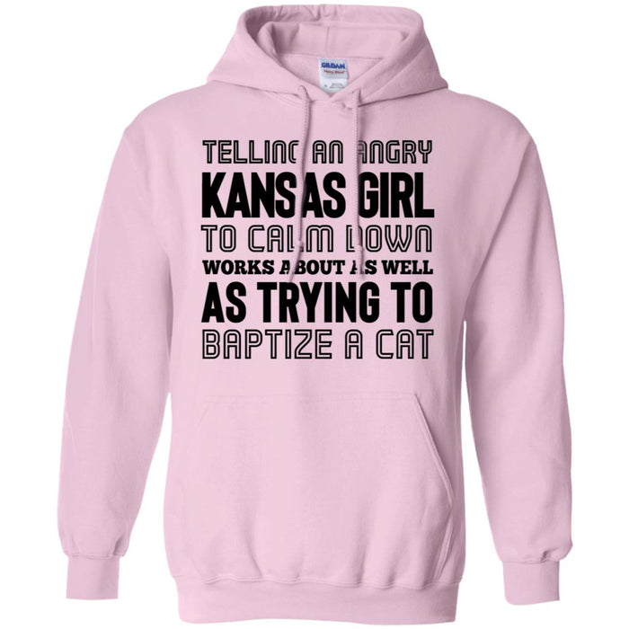 G185 Gildan Pullover Hoodie 8 oz. / Light Pink / S