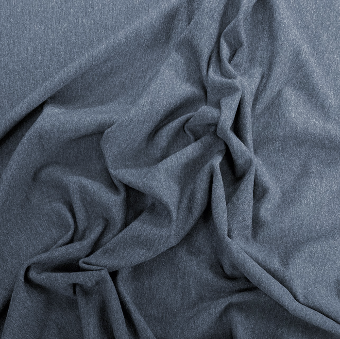 TENCEL™ Lyocell Organic Cotton French Terry - Heathered Charcoal Grey