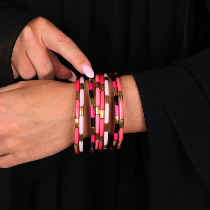 a person wearing bracelets