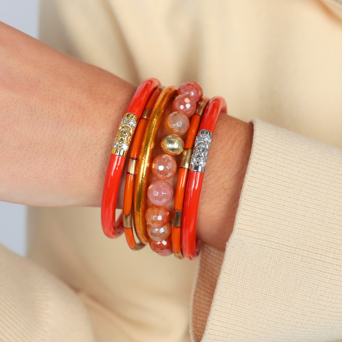 a person wearing bracelets
