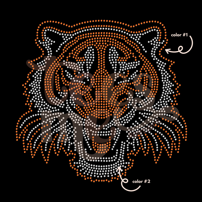 Tiger Head SPANGLE TRANSFER