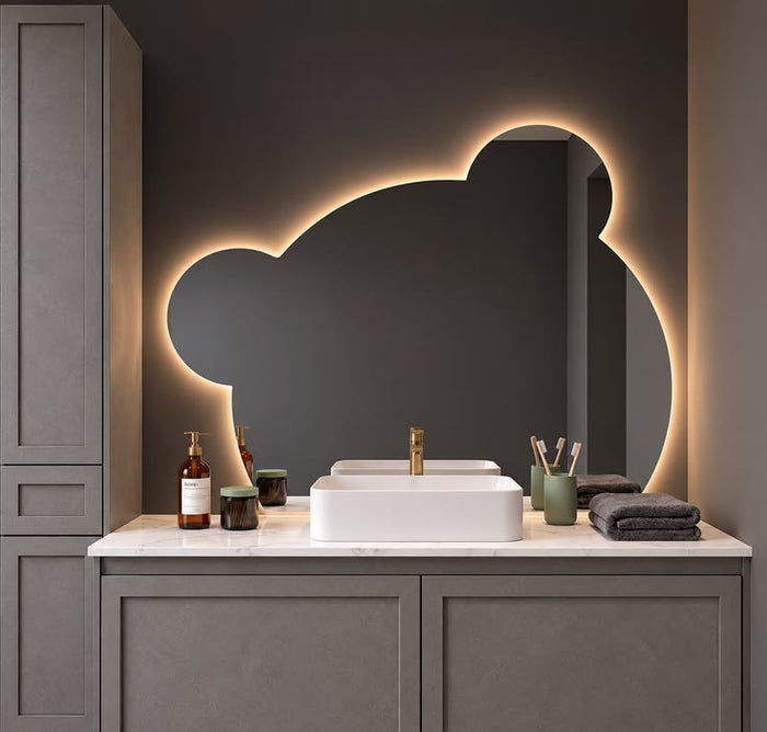 Tilted Bear Led Mirror Backlit & Frontlit (3 Lights Integrated)