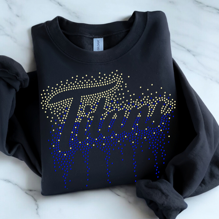 Titans Ombre Drip RHINESTONE TRANSFER
