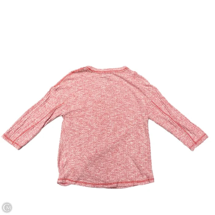 Top Long Sleeve By Anthropologie In Red, Size: S