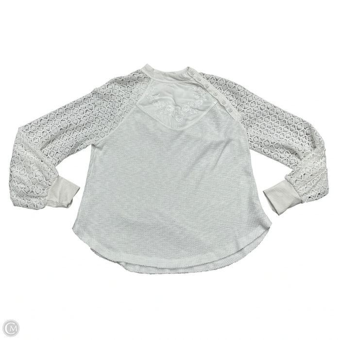 Top Long Sleeve By Free People In White, Size: Xs