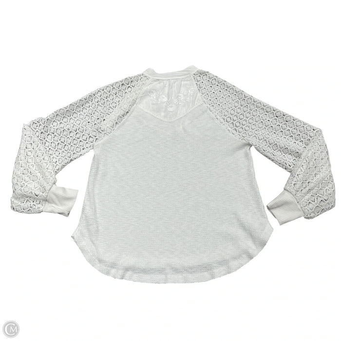 Top Long Sleeve By Free People In White, Size: Xs