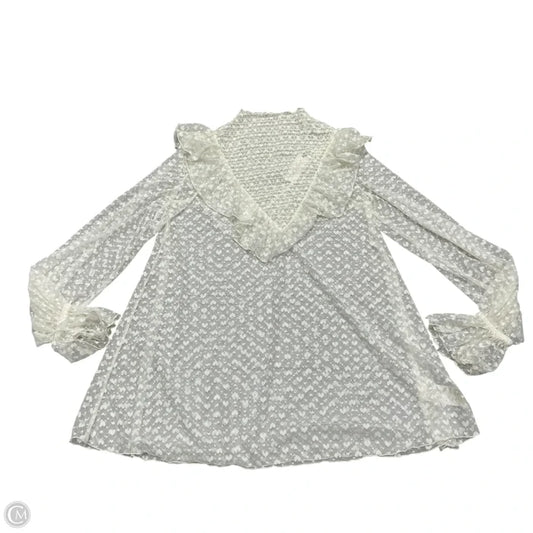 Top Long Sleeve By Maeve In Cream, Size: Xs