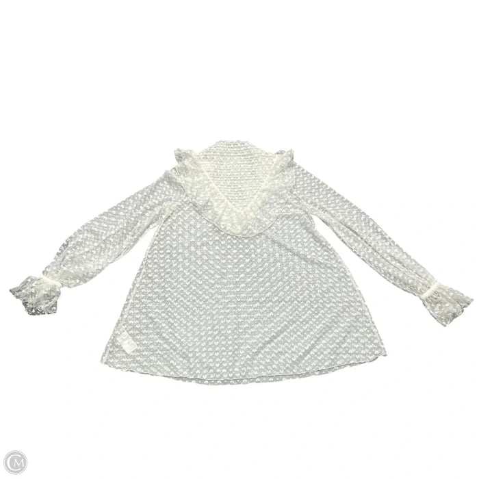 Top Long Sleeve By Maeve In Cream, Size: Xs