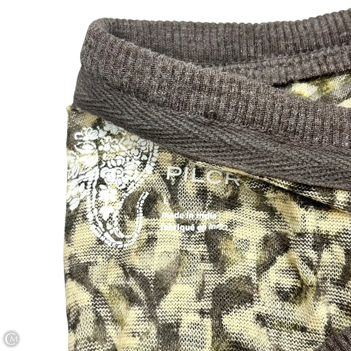 Top Long Sleeve By Pilcro In Animal Print, Size: L
