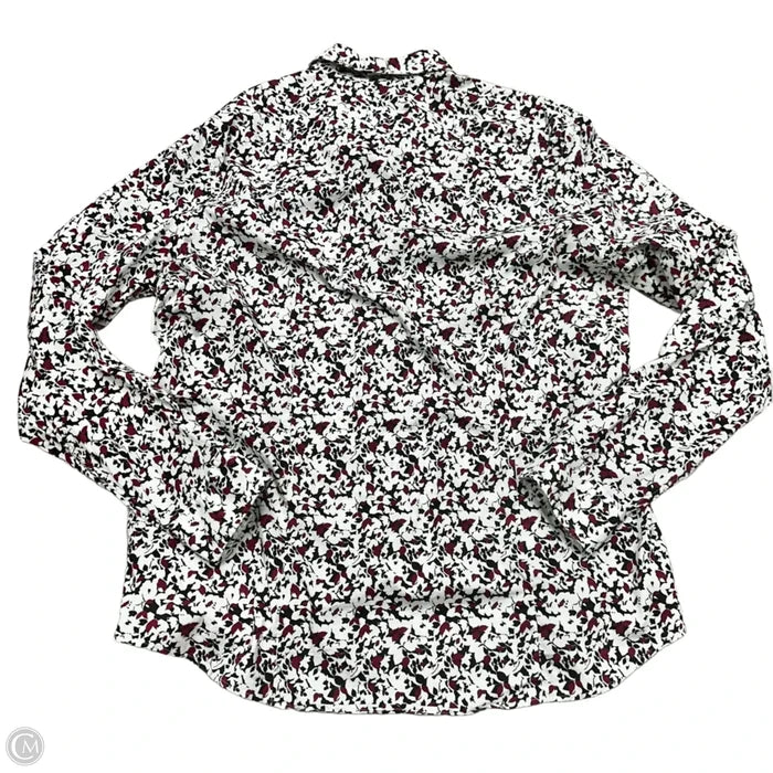 Top Long Sleeve Designer By Michael Kors In White, Size: Xxl