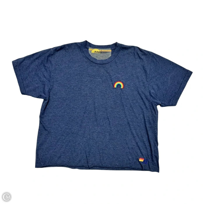 Top Short Sleeve By Aviator Nation In Navy, Size: L