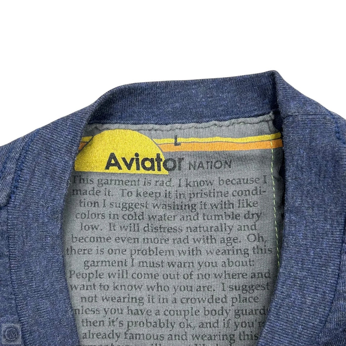 Top Short Sleeve By Aviator Nation In Navy, Size: L