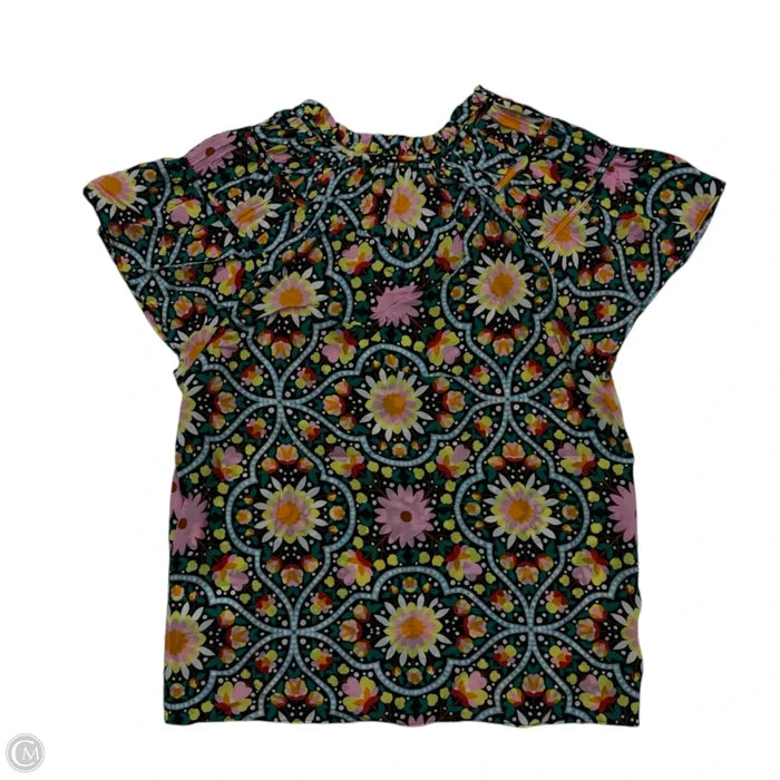 Top Short Sleeve By Caballero In Floral Print, Size: Xs