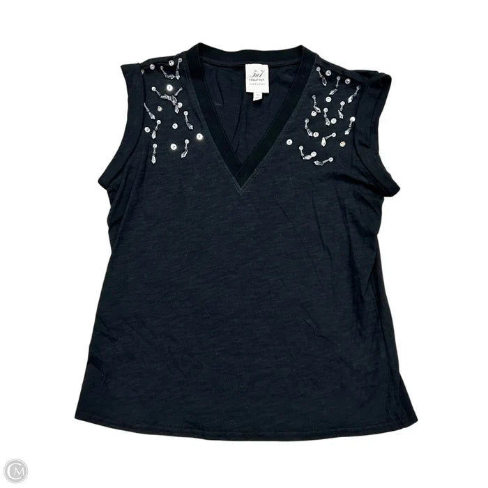Top Short Sleeve By Cinc A Sept In Black, Size: Xs