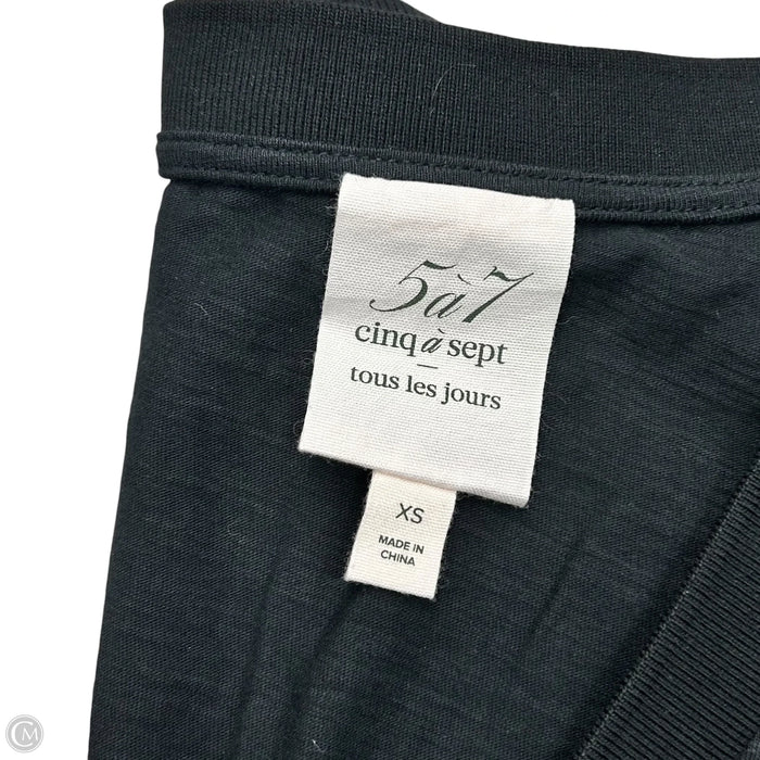 Top Short Sleeve By Cinc A Sept In Black, Size: Xs