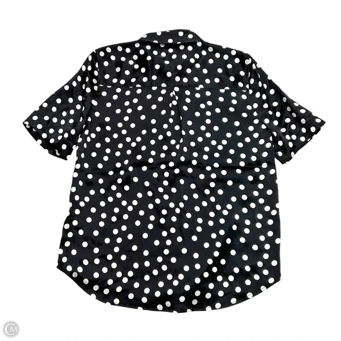 Top Short Sleeve By L Agence In Black & White, Size: Xs