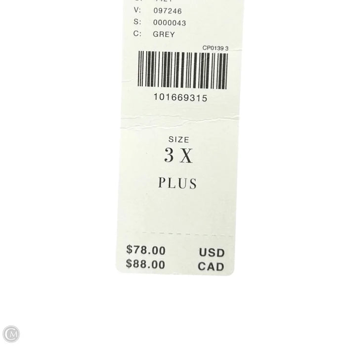 Top Short Sleeve By Pilcro In Grey, Size: 3x