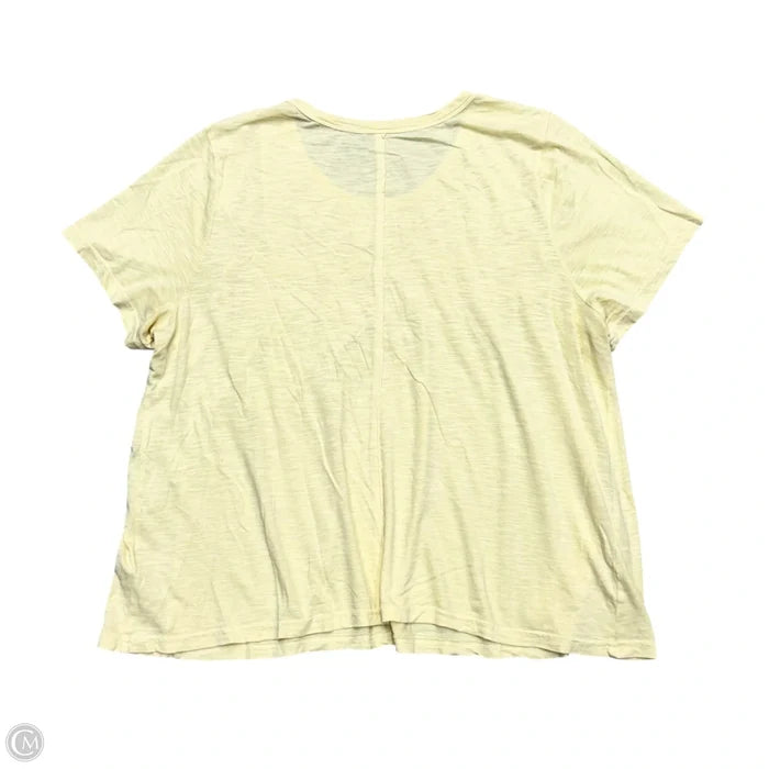 Top Short Sleeve By Pilcro In Yellow, Size: Xl