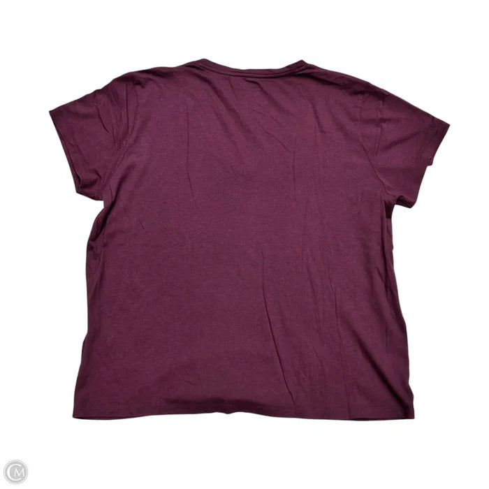 Top Short Sleeve By Polo Ralph Lauren In Maroon, Size: Xl