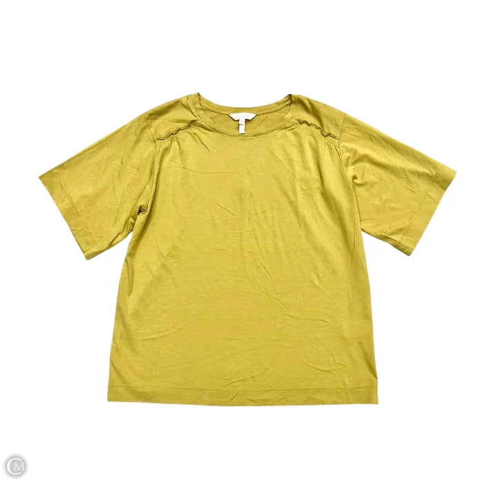 Top Short Sleeve By Rebecca Taylor In Yellow, Size: Xs