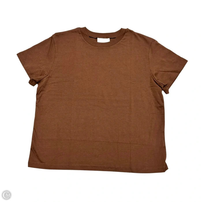 Top Short Sleeve By Reformation In Brown, Size: M