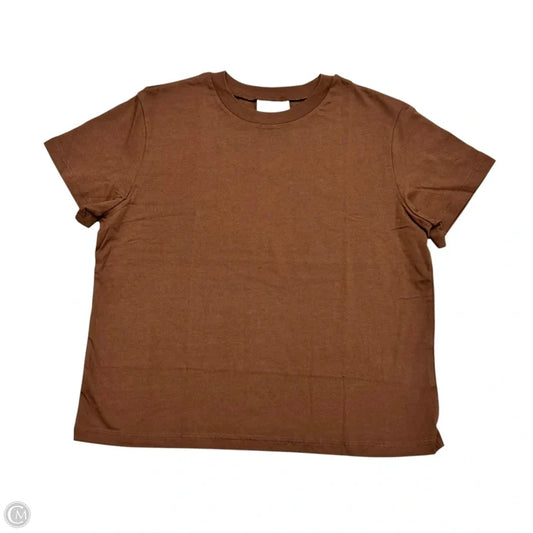 Top Short Sleeve By Reformation In Brown, Size: M