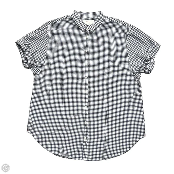 Top Short Sleeve By Xirena In Blue & White, Size: S