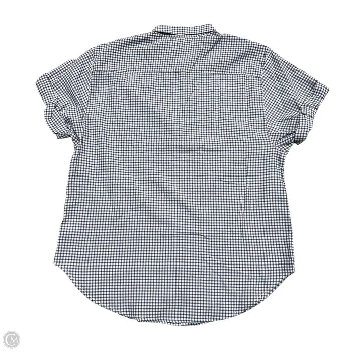 Top Short Sleeve By Xirena In Blue & White, Size: S