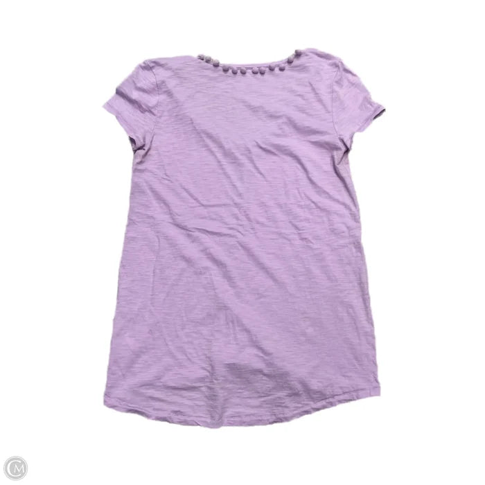 Top Short Sleeve Designer By Lilly Pulitzer In Purple, Size: Xxs