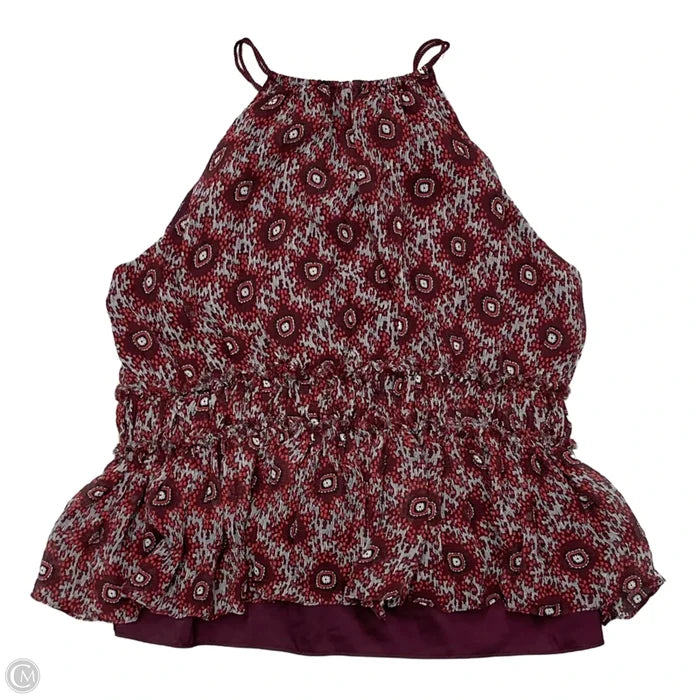 Top Sleeveless By Cinq A Sept In Maroon, Size: Xs