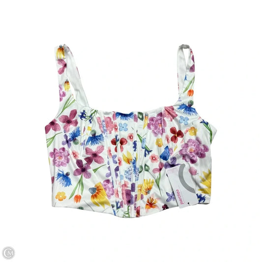 Top Sleeveless By Marthea In Floral Print, Size: Xl