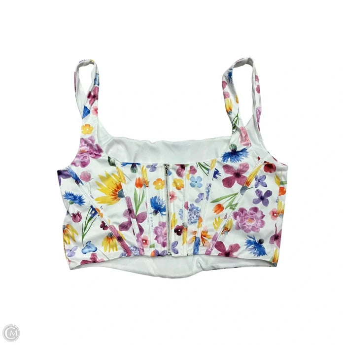 Top Sleeveless By Marthea In Floral Print, Size: Xl