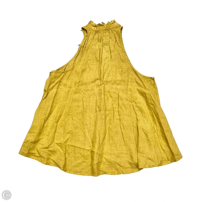Top Sleeveless By Pilcro In Yellow, Size: L