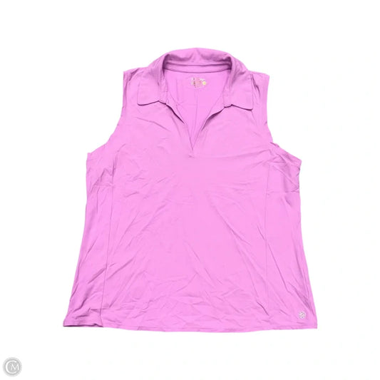 Top Sleeveless Designer By Lilly Pulitzer In Pink, Size: Xl