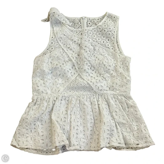 Top Sleeveless Designer By Lilly Pulitzer In White, Size: Xs