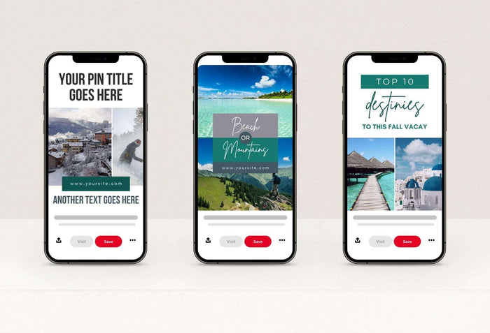 Ladystrategist Travel Pinterest Template instagram canva templates social media templates etsy free canva templates