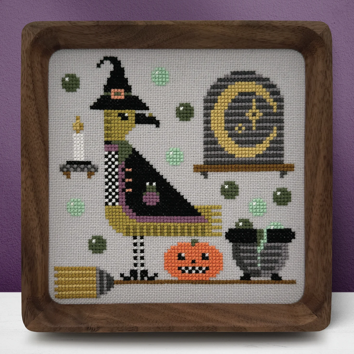 Trick or Tweet Willa Cross Stitch Pattern-Stitched Modern